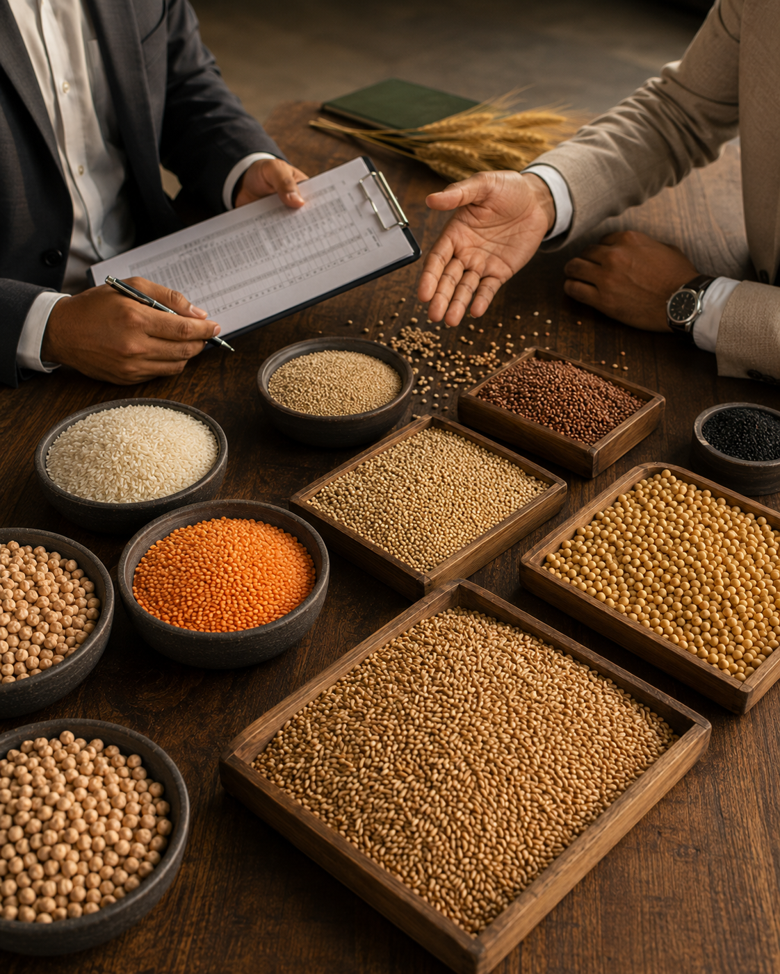 Agricultural commodities prepared for sourcing and trade